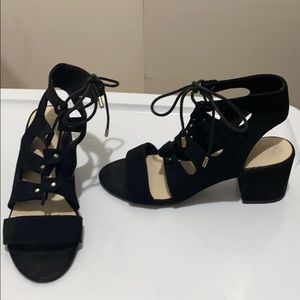 Lace up heeled sandal